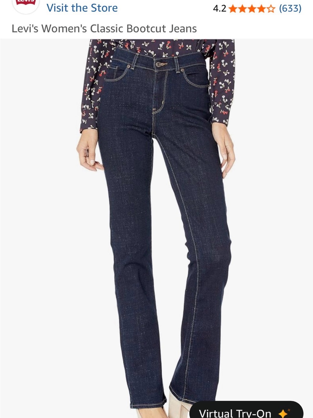 Levi's Women's Bootcut Jeans in Dark Indigo - Picture 1 of 5